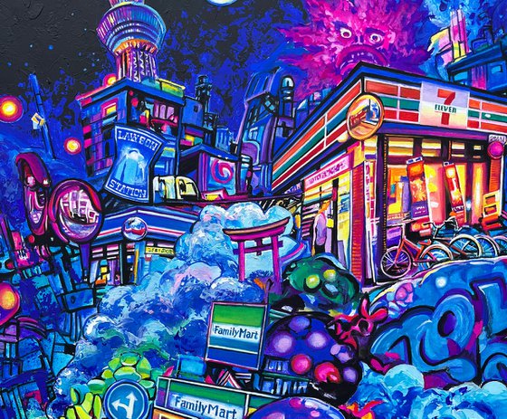 Tokyo in Clouds (Night)