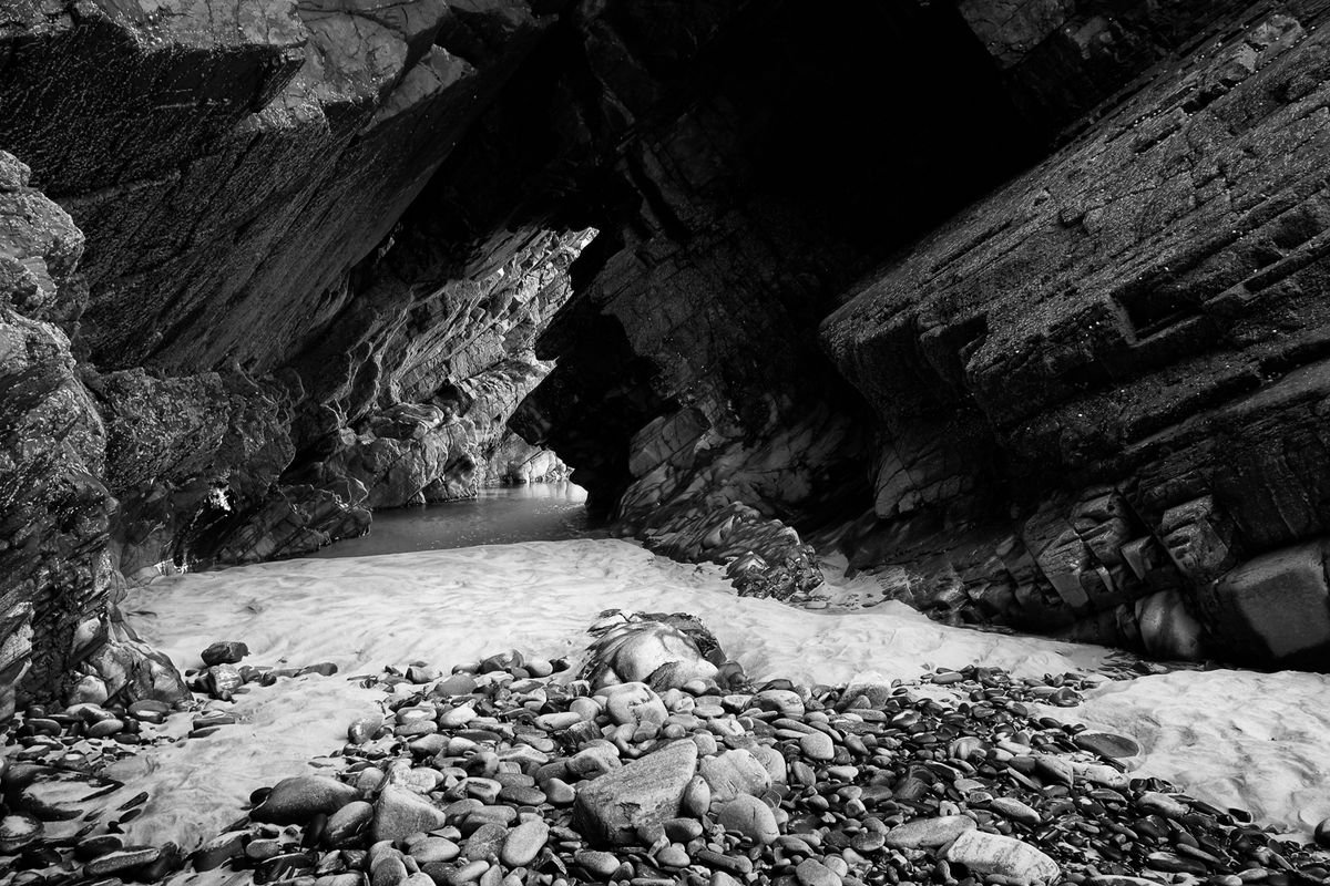 Hidden Cave Durness Beach - Scotland by Stephen Hodgetts Photography