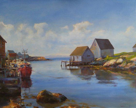 The beauty of Peggy's Cove, (24x30x0.7'')