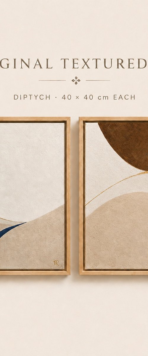 QUIET MOTION II - Diptych by TIANA KARAPETIAN