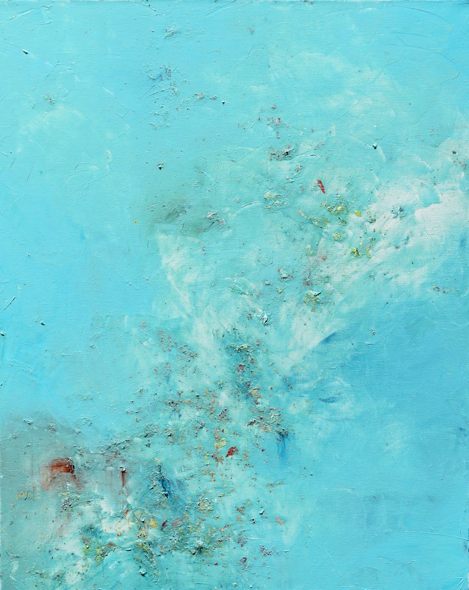 Abstract Oil Painting By Jelena B, 24 X 30, Summer Storm 24X30In (~60X76Cm), Original Artwork