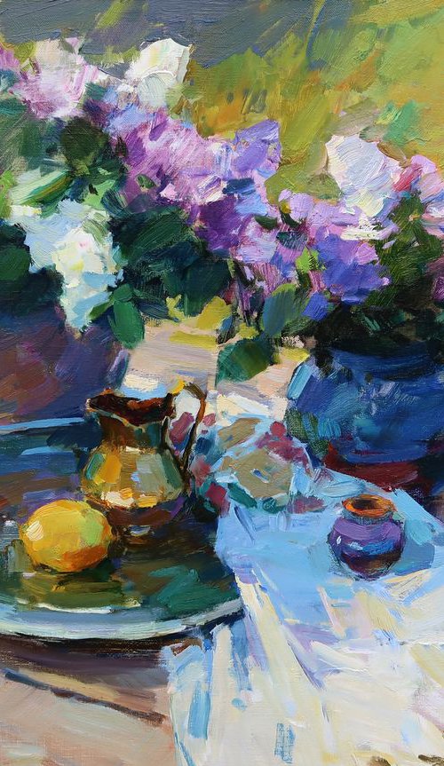 Lilac and Spring Sun by Aleksandr  Kryushyn