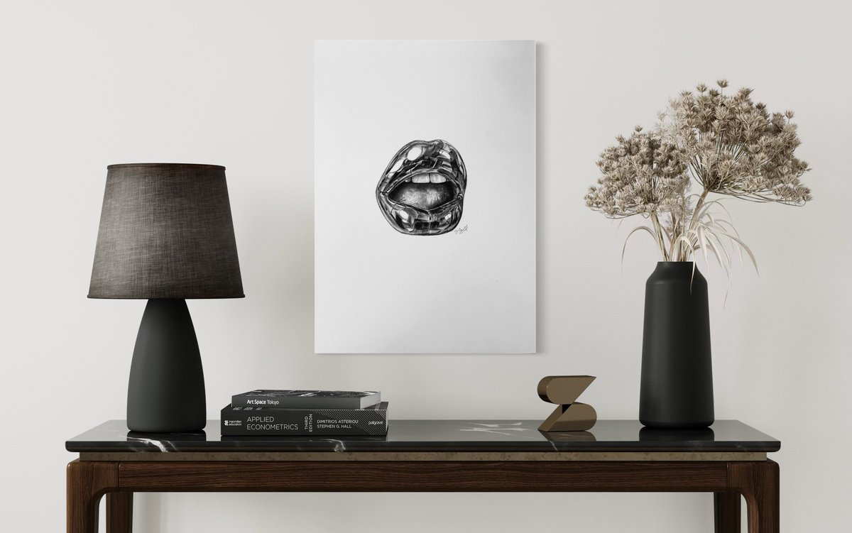 Photorealistic Pencil Drawing , - Between Breath And Voice - ? By Amelia Taylor, 8 X 12, Artwork For Sale On Artfinder
