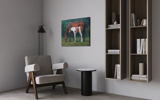 Tenderness - Horse And Foal