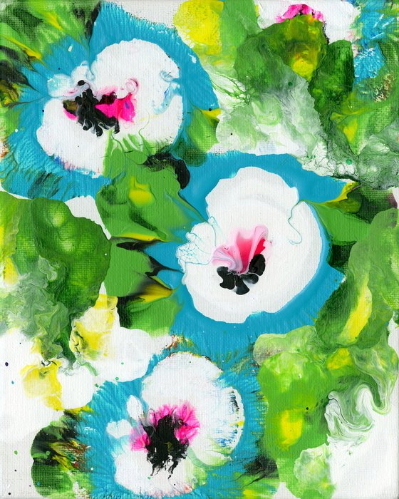 Blooming Magic 84 - Floral Painting by Kathy Morton Stanion