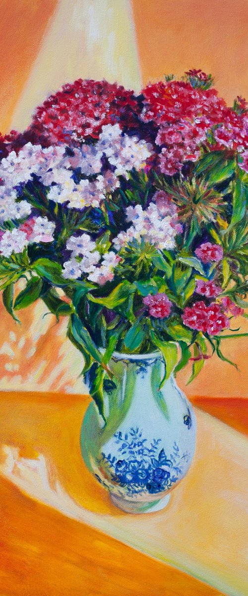 Carnations by Liudmila Pisliakova