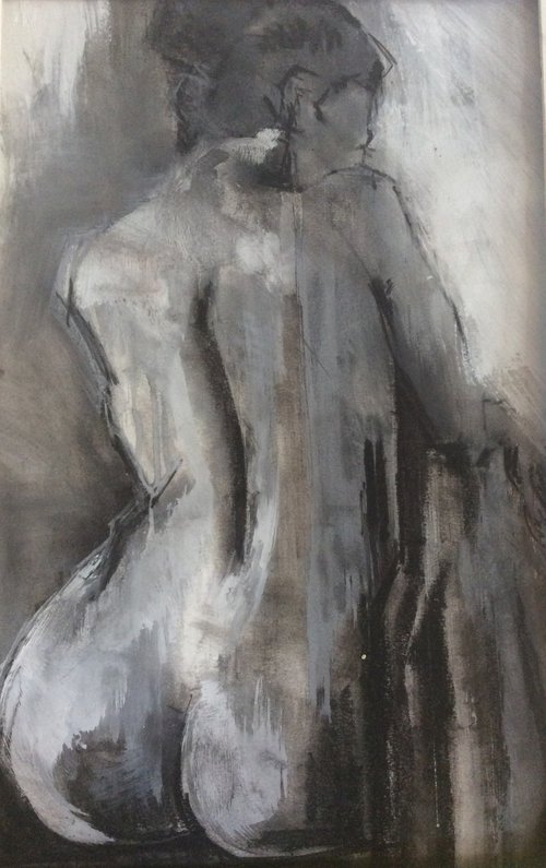 Nude back view by Sheila Volpe