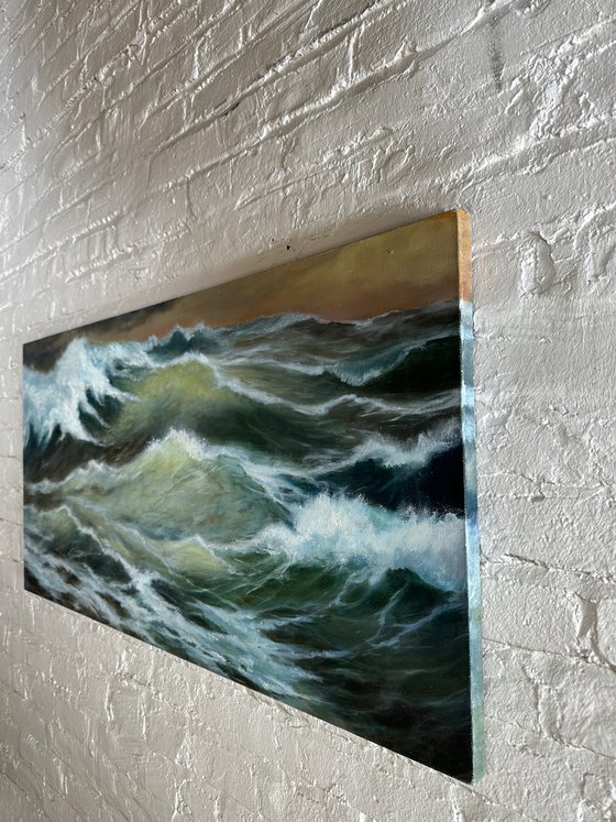 Ocean waves sea painting