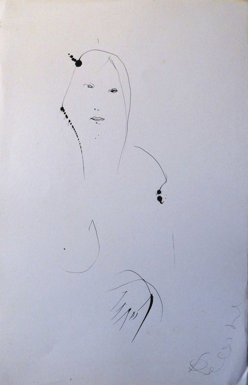 Imagined Woman, 32x50 cm by Frederic Belaubre