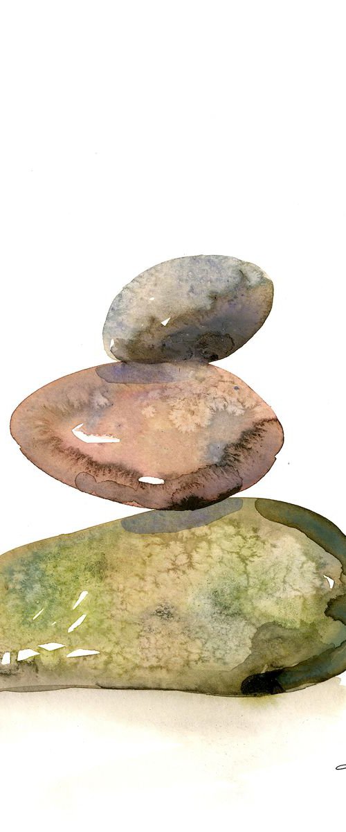 Meditation Stones 10 by Kathy Morton Stanion