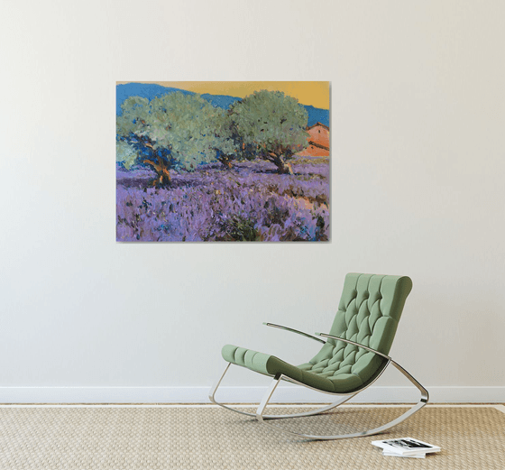 Lavender and Olive Trees