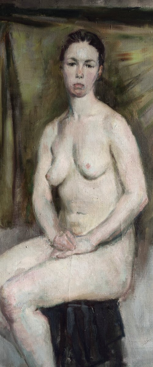 Nude in grey by Maria Egorova