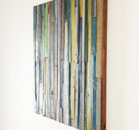 Wood Stripes Art 1 24x24 "