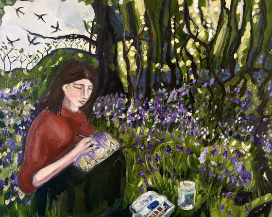 Painting Bluebell in the Woods