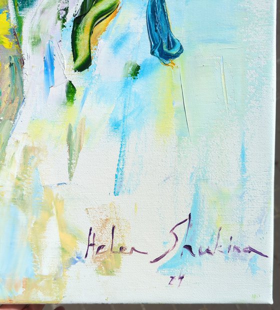 Sunflowers on white