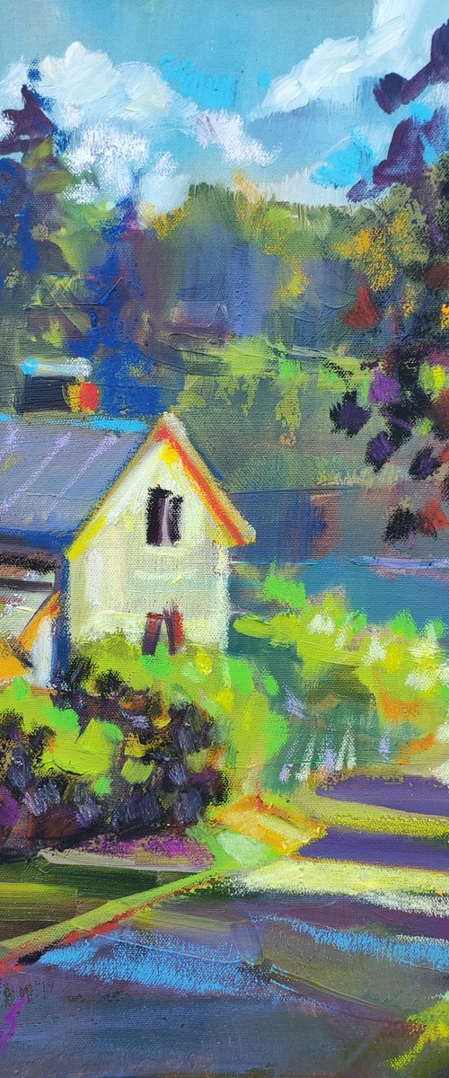 The road to a cozy home by Natalia Miasnikova