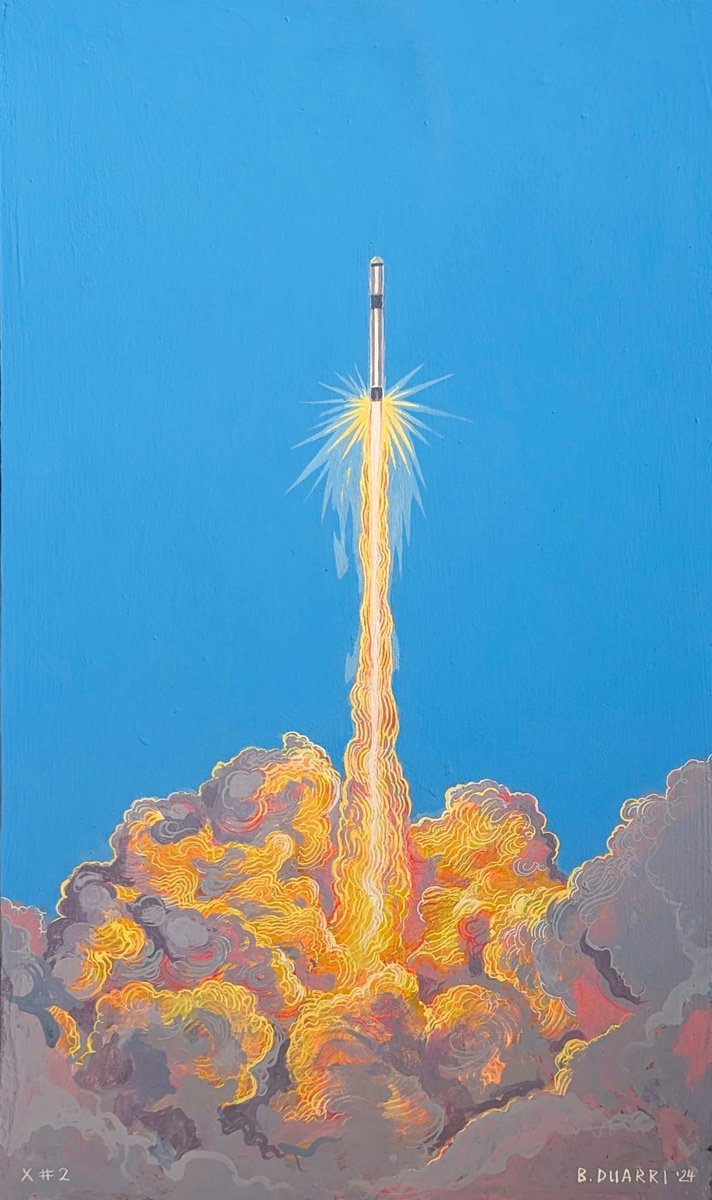 Urban And Pop Landscape Acrylic Painting By Benjamin Duarri, 19 X 31, X #2, Original Artwork