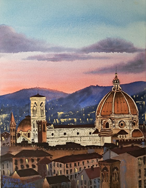 Sunset in Florence