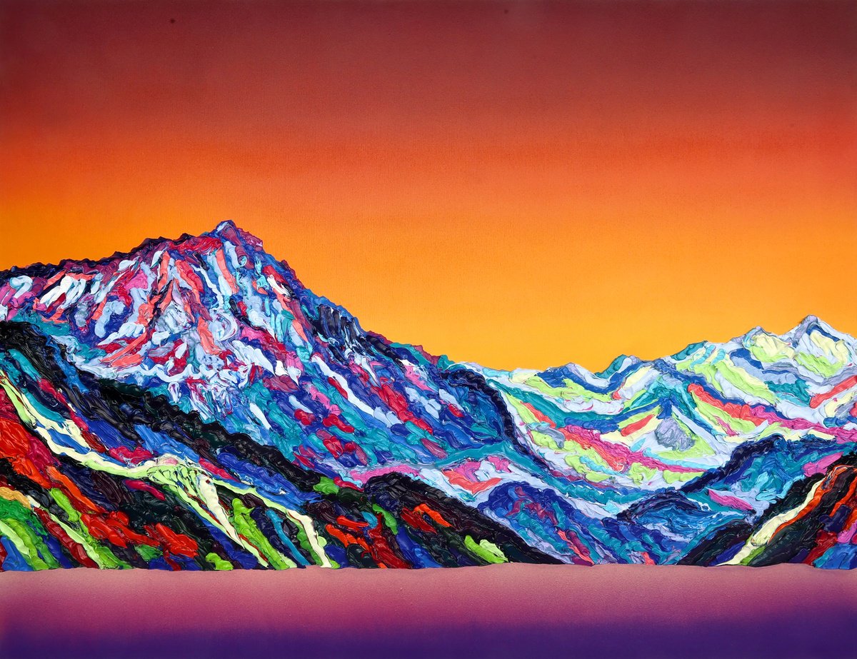 Mountain Landscape by Dominic-Petru Virtosu