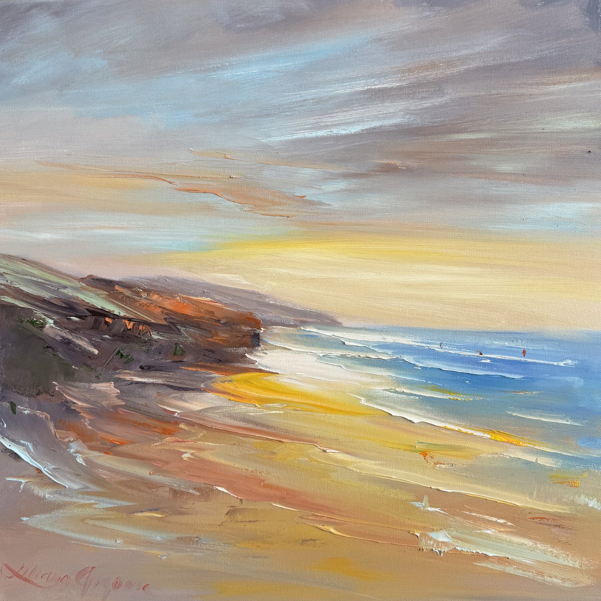 Australian Shore, By Liliana Gigovic, 24 X 24, Artwork For Sale On Artfinder