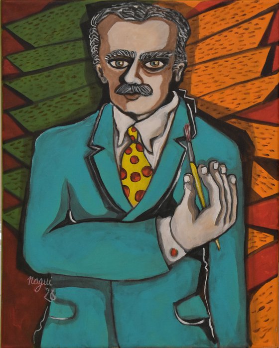 Man with a brush