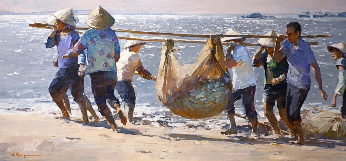 Chinese Fishermen by Aleksandr Kryushyn