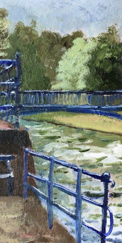 Bridge over the canal by Julian Lovegrove Art