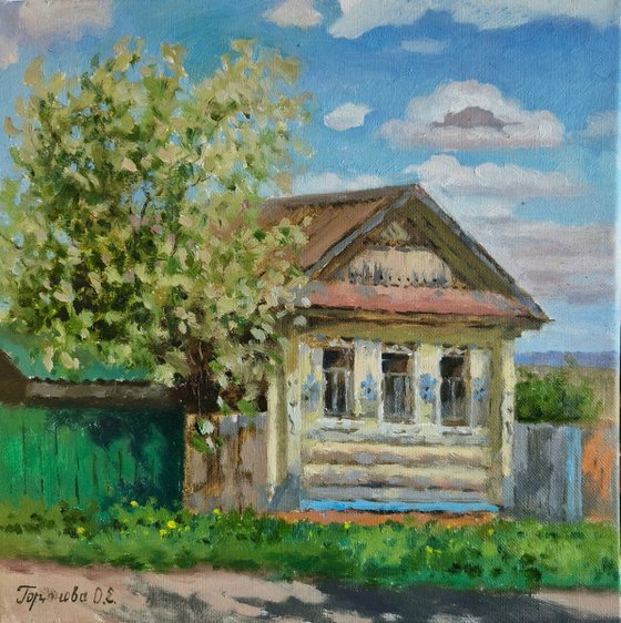 Bird cherry blossoms in Menzelinsk