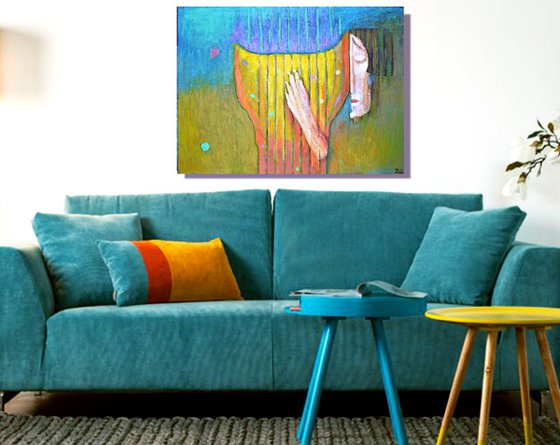 Harp Musiek (90cmx64cm)