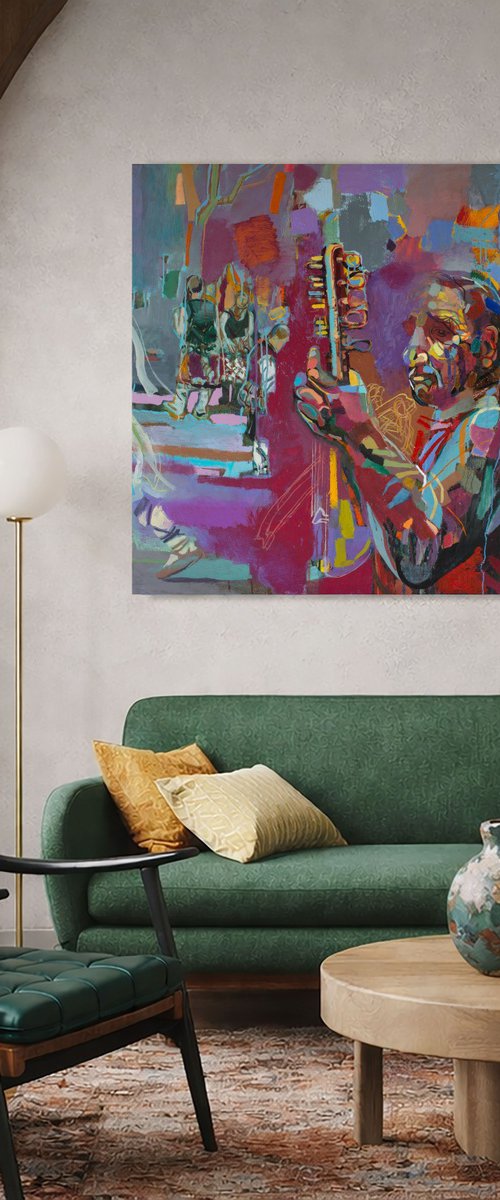 The Gadulka Player by Ivan Stoyanov