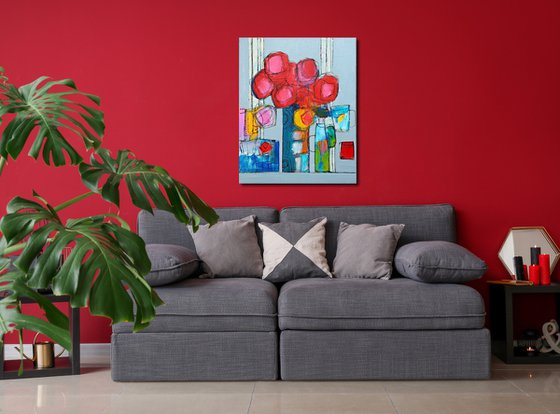 Red Summer Flowers III