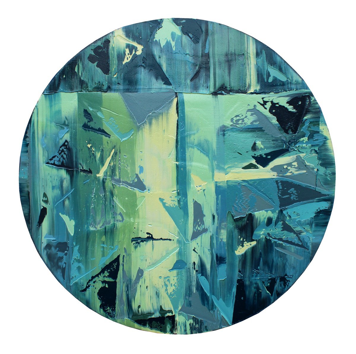 Organic Abstract Oil Painting By Athaang Art, 20 X 20, Untitled, Original Artwork