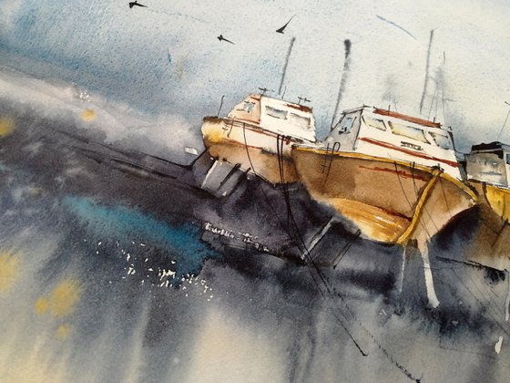 Boat painting