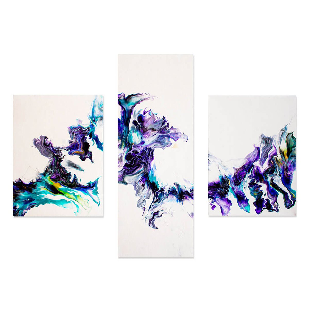 Abstract Acrylic Painting By Sarah Pena, 9 X 12", The Flow Between Dimensions, Original Artwork