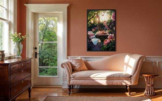 An Evening Feast Beneath the Lanterns