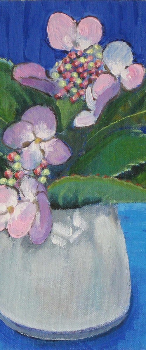 Hydrangea in a Jug (1) by Richard Gibson