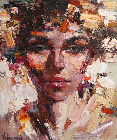 Abstract woman portrait by Anastasiia Valiulina