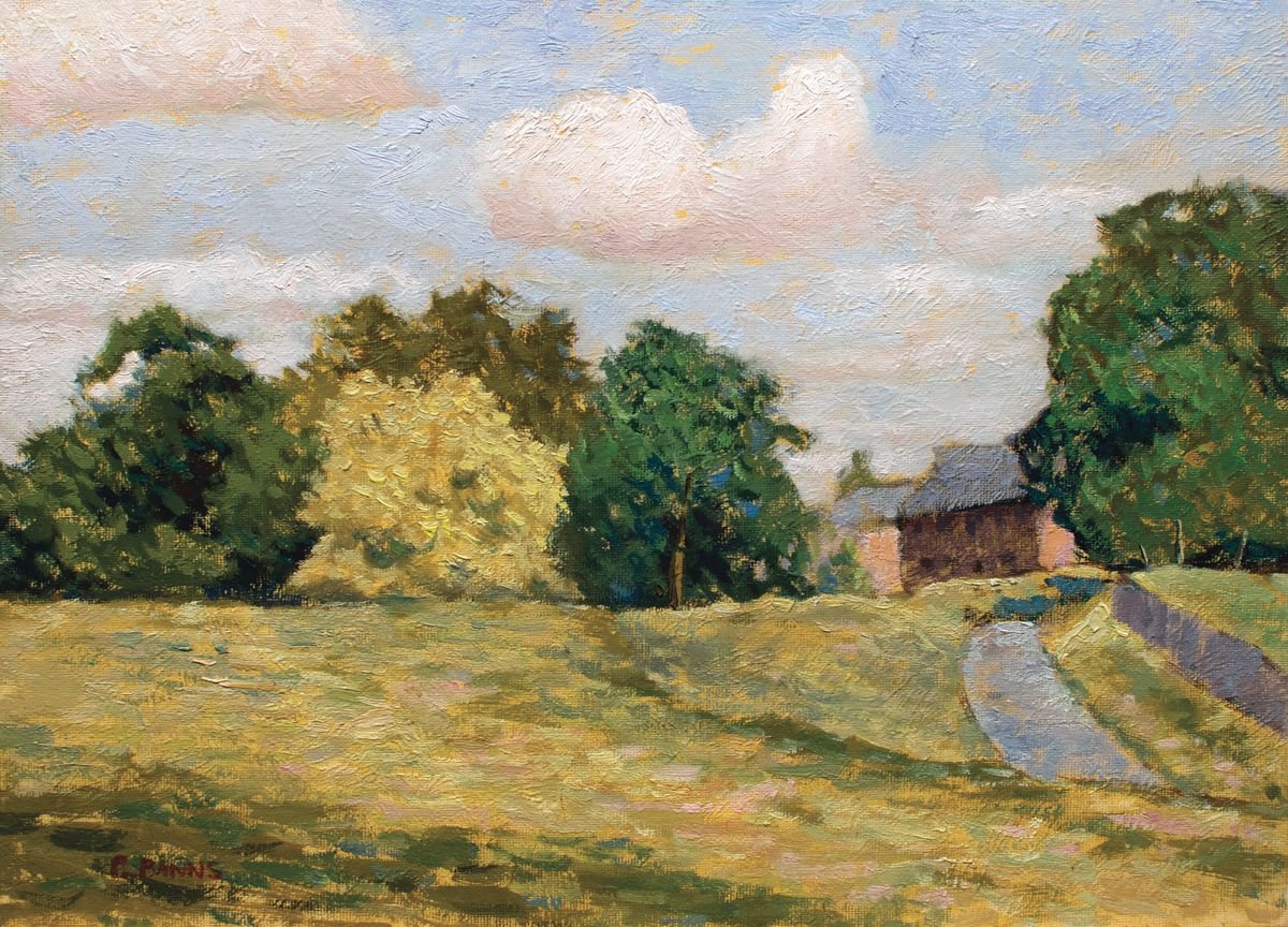 Impressionistic Landscape Oil Painting By Gav Banns, 13 X 9, Trees On The Calke Abbey Estate, Derbyshire Impressionist Painting, Artfinder