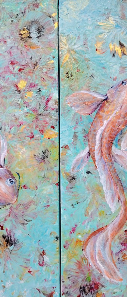 Diptych "Kois' Dance". Original. by Elena Pertceva