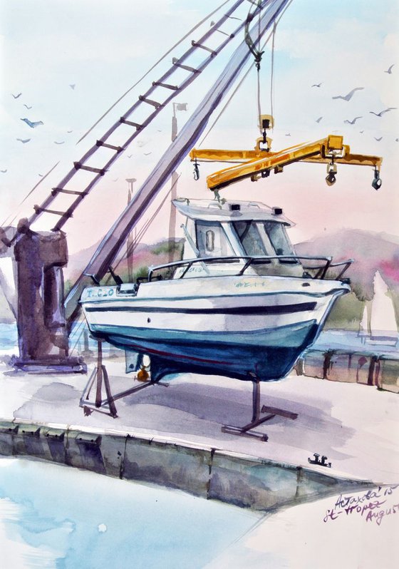 A Boat Repair in Saint-Tropez