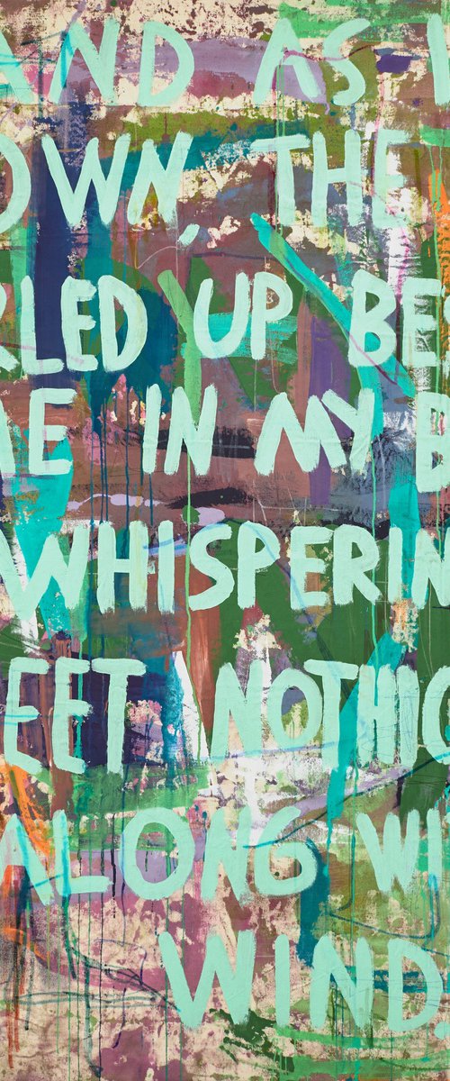 And As I Lay Down, The Devil Curled Up Beside Me In My Brain. Whispering Sweet Nothings Along With The Wind by Simon Findlay