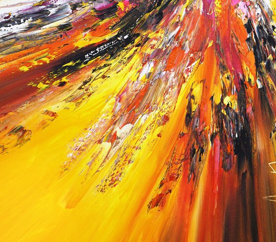 Yellow Red Abstraction A 2