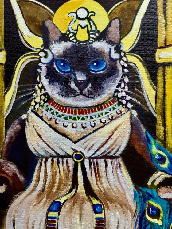 Cat La Cleopatra Egyptian queen.