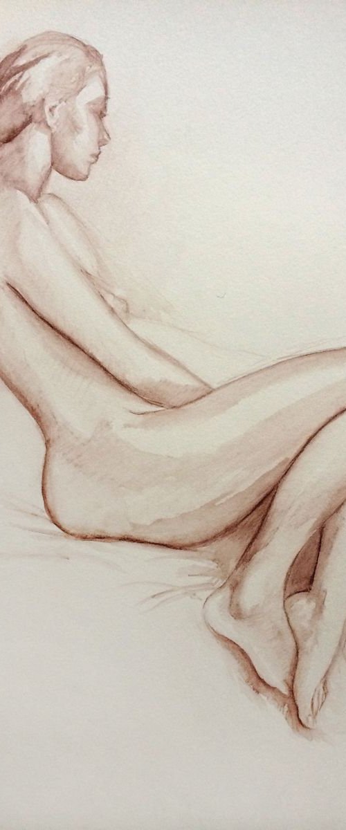 Nude study by Vincenzo Stanislao