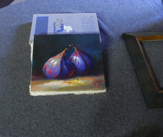 "Figs" Original still life Framed