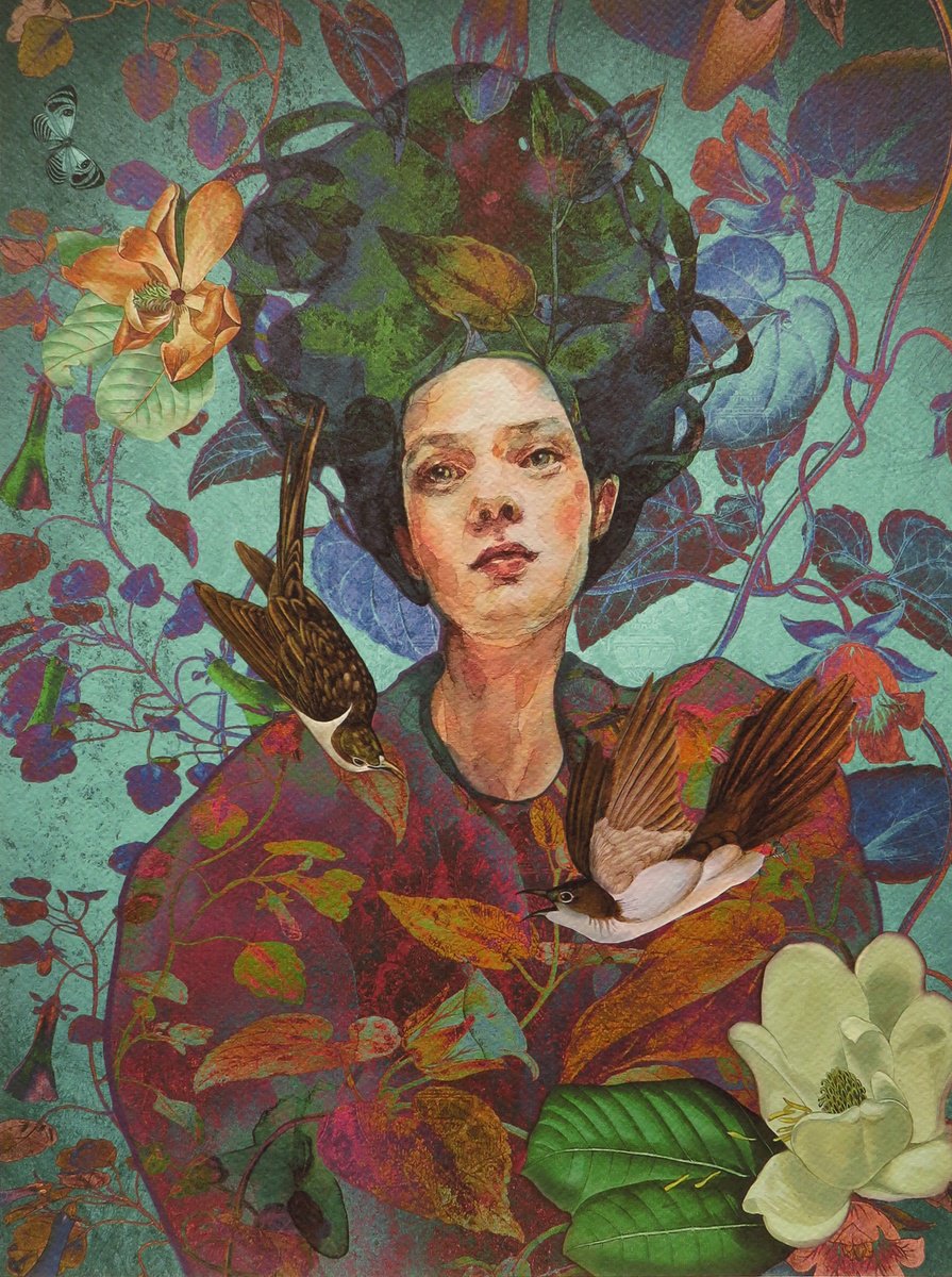 Bird Keeper Digital Art (Giclée) by Dunja Jung Artfinder