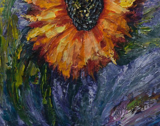 Sunflower (Palette Knife)