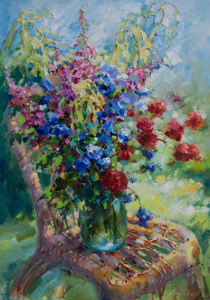 Wildflowers in my garden by Olha Laptieva