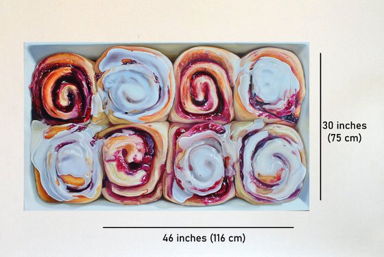 Cinnamon rolls with jam