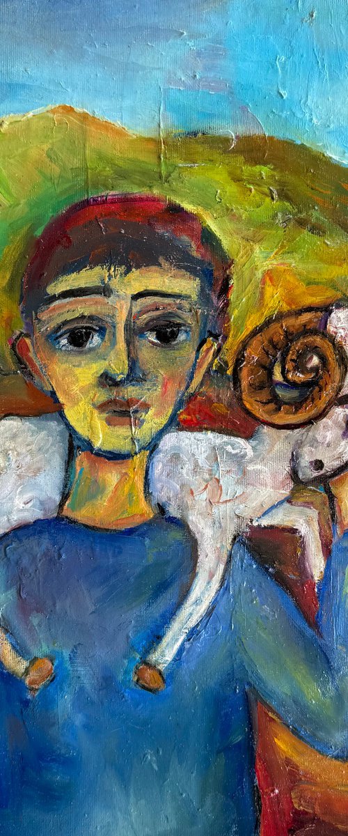 The Young Shepherd by Razmik Manoyan